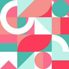 geometric fresh colorful pattern background design.