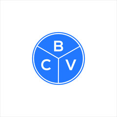 BCV letter logo design on White background. BCV creative initials letter logo concept. BCV letter design. 