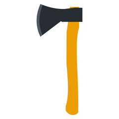 Axe vector cartoon tool illustration isolated on a white background.