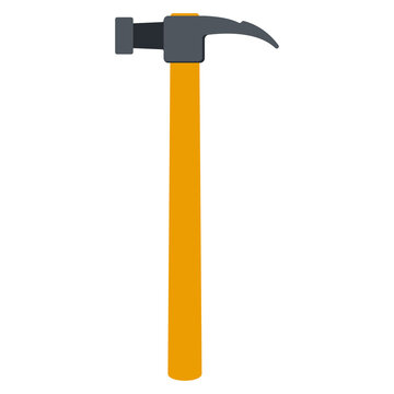 Mechanics hammer vector cartoon tool illustration isolated on a white background.