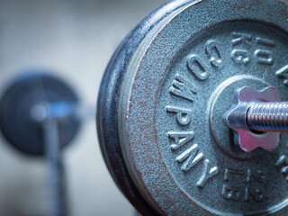 Obraz premium Closeup image of a fitness equipment