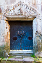 Door of old building with padlock