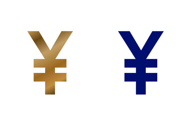 Japanese Yen symbol golden coin 3d illustration