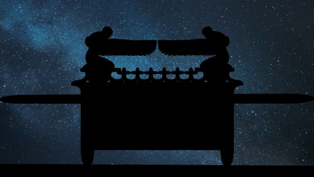 Ark of the Covenant: Time Lapse by Night with Stars and Milky Way in Background