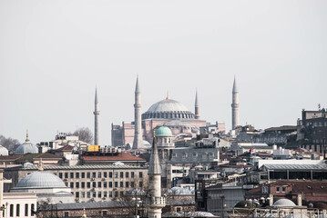 Fototapeta na wymiar hagia sophia mosque istanbul