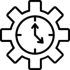 Fototapeta premium Time Management Icon