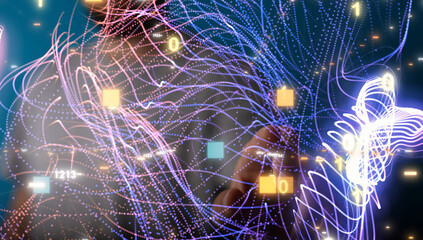 sphere network structure - abstract design connection design