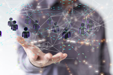 Business intelligence analyst dashboard on virtual