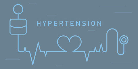 World Hypertension Day May 17th raise awareness and promote hypertension prevention, detection and control. High blood pressure hypertension. Risk factor. Medical flat illustration. Health care