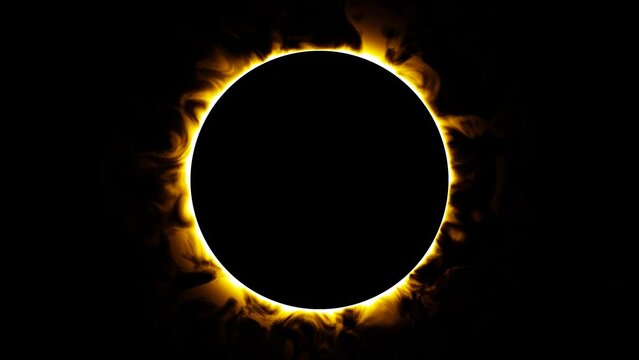 Dying sun animation. Abstract fantasy space object. Video footage suitable for music album cover.