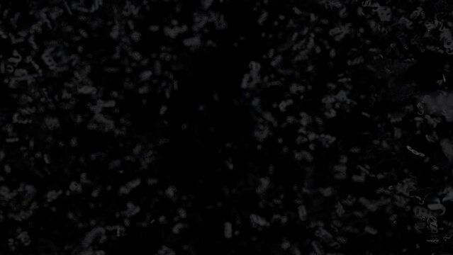 4k video Black Paragraphs. Prores 4444.