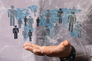 Structure of world economy, communication network global