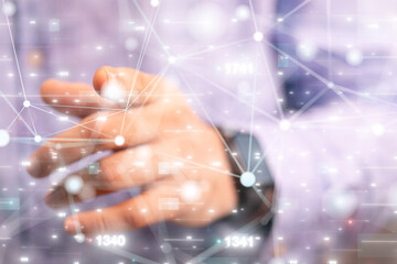 touch Futuristic wave, Futuristic data stream