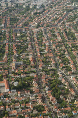 aerial view of the city
