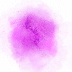 Beautiful splash of watercolor vector. Colorful pink watercolor stain with aquarelle paint blotch. Handmade illustration of pink watercolor. pink watercolor paint stroke background. Watercolor spot.