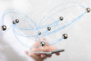 conference Digital Network and data concept 3d