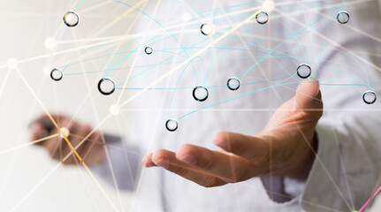 conference Digital Network and data concept 3d