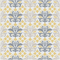 Seamless pattern floral ethnic decoration in art Deco style.