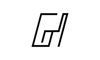 Letter Initial GH HG Vector Logo Design