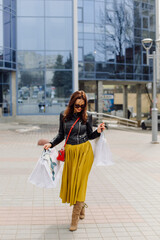 Obraz premium Portrait of young pretty stylish girl