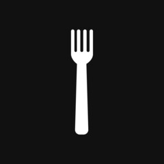 Fork icon on grey background