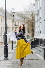 Fototapeta premium Portrait of young pretty stylish girl