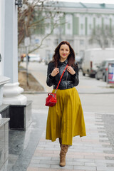 Obraz premium Portrait of young pretty stylish girl