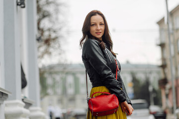 Portrait of young pretty stylish girl