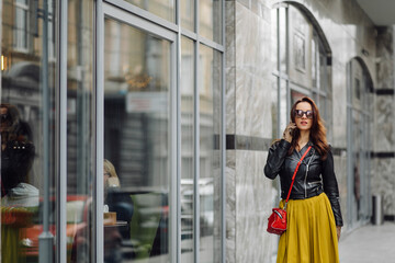 Portrait of young pretty stylish girl