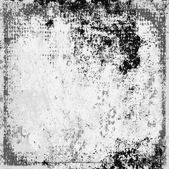 Black and white grunge background. Vector scratched texture