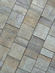 Gray stone tile close-up diagonally
