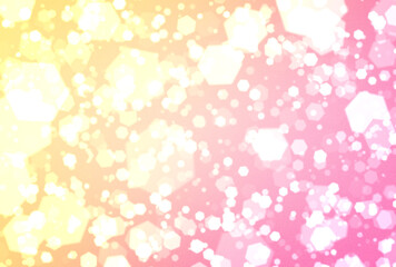 背景素材_イルミネーション_オレンジ