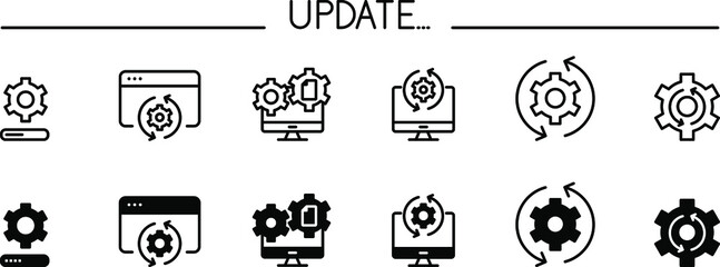 Update software icon , vector