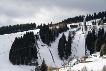 Skisprungschanzen in Oberwiesenthal © StG Stockfoto