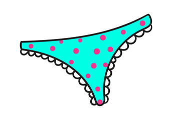 Woman Pants Icon. Vector illustration