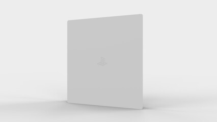 Mockup Console game 3d rendering illustration on white background