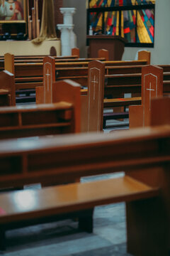 Interior view of church