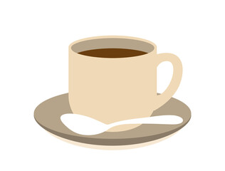 コーヒーやココアをイメージしたイラスト