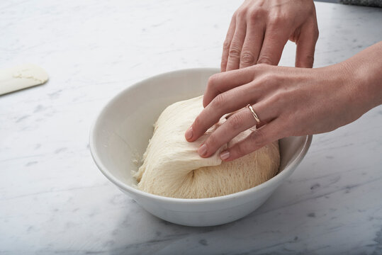 bread dough kneading