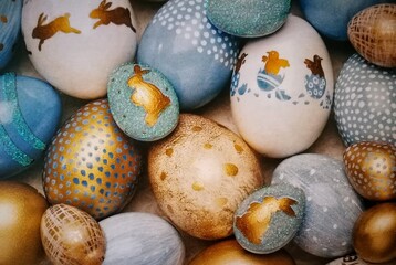 Obraz premium painted eggs