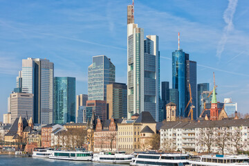Skyscrapers at Frankfurt Downtown