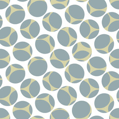 Abstract seamless pattern. Artistic geometric ornamental circle backdrop. Good for fabric, textile, wallpaper or package background design