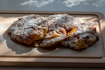 Fresh pancakes in the morning