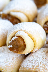 Apple cookies. Cookies made with applesauce inside. close up