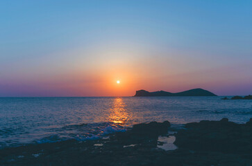 Fototapeta premium sunset over the sea