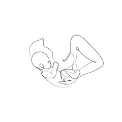 Newborn Baby Wall Art One Line Art Family One Line Drawing Baby And Parents Minimal Wall Art Minimalist Print Family Artwork Baby Line Art Holding a Baby Print