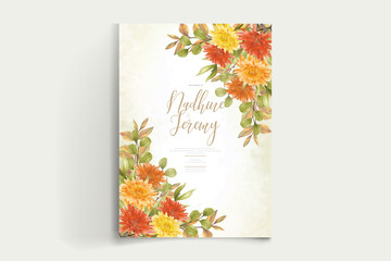 WATERCOLOR FLORAL INVITATION