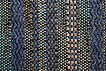 Texura fondo de lana tejido de colores. Vista de cerca