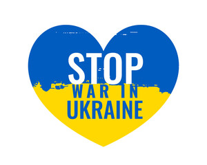 stop russia war in ukraine poster