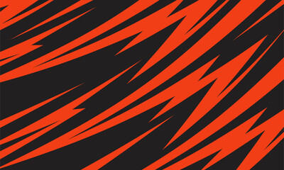 Abstract background with red spikes and zigzag line pattern 